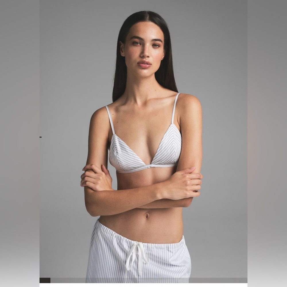 NWT SKIMS Cotton Poplin Bralette